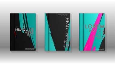 Geometrik tasarım arka planlı kapak kitabı