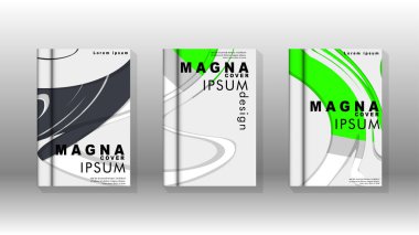 Arka kapak sıvı elemanları ile. Tasarım kavramı kitap. Fütüristik iş düzeni. Dijital poster şablonu. Tasarlamak vektör - eps10