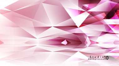 Vektör stüdyo arka plan. renkli degradeler ve arka plan aynaları ile soyut üçgenler.