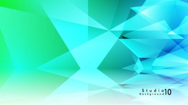 Vektör stüdyo arka plan. renkli degradeler ve arka plan aynaları ile soyut üçgenler.