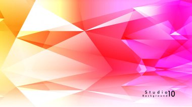 Vektör stüdyo arka plan. renkli degradeler ve arka plan aynaları ile soyut üçgenler.