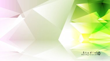 Vektör stüdyo arka plan. renkli degradeler ve arka plan aynaları ile soyut üçgenler.