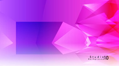 Vektör stüdyo arka plan. renkli degradeler ve arka plan aynaları ile soyut üçgenler.