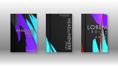 Kitap Kapağı renkli geometrik arka planlar.