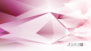 Vektör stüdyo arka plan. renkli degradeler ve arka plan aynaları ile soyut üçgenler.