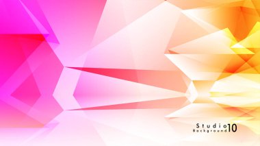 Vektör stüdyo arka plan. renkli degradeler ve arka plan aynaları ile soyut üçgenler.