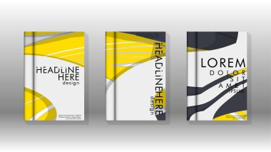 Arka kapak sıvı elemanları ile. Tasarım kavramı kitap. Fütüristik iş düzeni. Dijital poster şablonu. Tasarlamak vektör - eps10