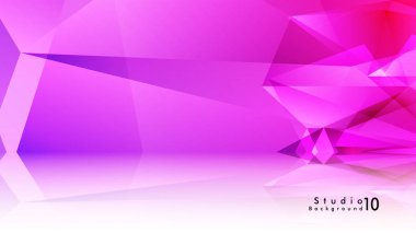 Vektör stüdyo arka plan. renkli degradeler ve arka plan aynaları ile soyut üçgenler.