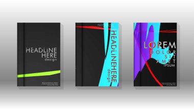 Kitap Kapağı renkli geometrik arka planlar.