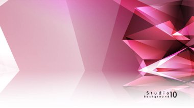 Vektör stüdyo arka plan. renkli degradeler ve arka plan aynaları ile soyut üçgenler.