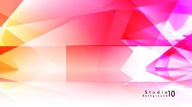 Vektör stüdyo arka plan. renkli degradeler ve arka plan aynaları ile soyut üçgenler.