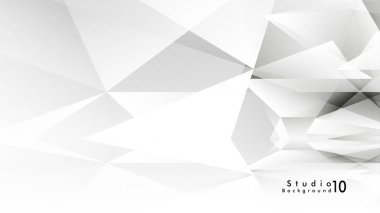 Vektör stüdyo arka plan. renkli degradeler ve arka plan aynaları ile soyut üçgenler.