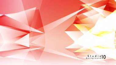 Vektör stüdyo arka plan. renkli degradeler ve arka plan aynaları ile soyut üçgenler.