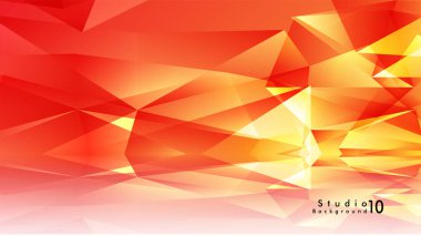 Vektör stüdyo arka plan. renkli degradeler ve arka plan aynaları ile soyut üçgenler.