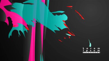 Renkli geometrik arka planlar. Basit form kompozisyonu. Eps10 vektör şablonu