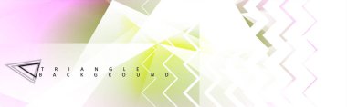 Renkli degradeli soyut vektör üçgeni arka planı.