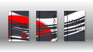 Arka kapak sıvı elemanları ile. Tasarım kavramı kitap. Fütüristik iş düzeni. Dijital poster şablonu. Tasarlamak vektör - eps10