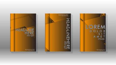 Soyut vektör düzeni arka planı. Broşürler, yıllık, dergi, vektör şablonları vb. için.