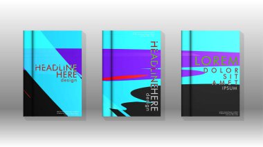 Kitap Kapağı renkli geometrik arka planlar.