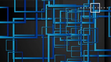 Vektör Modern Soyut Kareler Arka Planlar . siyah yeşil degrade ile. eps 10 şablonu