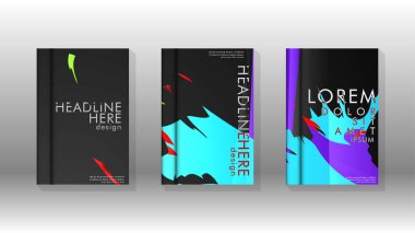 Kitap Kapağı renkli geometrik arka planlar.