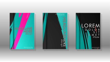 Geometrik tasarım arka planlı kapak kitabı