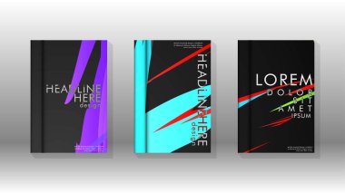 Kitap Kapağı renkli geometrik arka planlar.