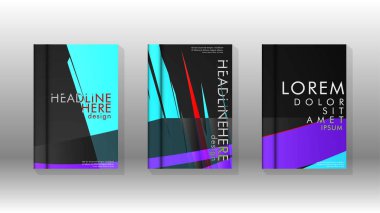 Kitap Kapağı renkli geometrik arka planlar.