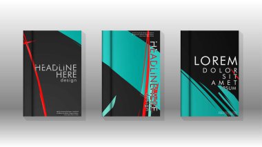 Geometrik tasarım arka planlı kapak kitabı