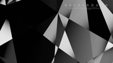 Soyut geometrik arka plan. koyu üçgen vektörü