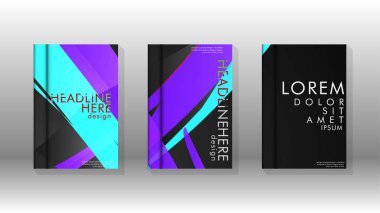 Kitap Kapağı renkli geometrik arka planlar.