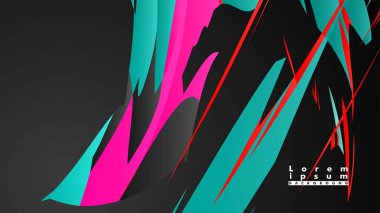 Renkli geometrik arka planlar. Basit form kompozisyonu. Eps10 vektör şablonu