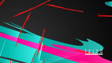 Renkli geometrik arka planlar. Basit form kompozisyonu. Eps10 vektör şablonu