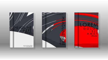 Arka kapak sıvı elemanları ile. Tasarım kavramı kitap. Fütüristik iş düzeni. Dijital poster şablonu. Tasarlamak vektör - eps10