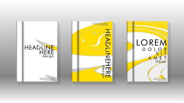 Arka kapak sıvı elemanları ile. Tasarım kavramı kitap. Fütüristik iş düzeni. Dijital poster şablonu. Tasarlamak vektör - eps10