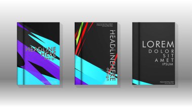 Kitap Kapağı renkli geometrik arka planlar.