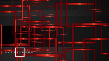 Vektör Modern Soyut Kareler Arka Planlar . siyah ve kırmızı metal renk degradesi ile. eps 10 şablonu