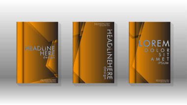 Soyut vektör düzeni arka planı. Broşürler, yıllık, dergi, vektör şablonları vb. için.