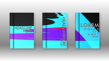 Kitap Kapağı renkli geometrik arka planlar.