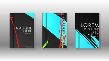 Kitap Kapağı renkli geometrik arka planlar.