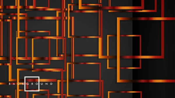 Vektor moderne abstrakte Quadrate Hintergründe. mit einem Farbverlauf aus Schwarz und Metall. Vorlage Folge 10 — Stockvektor