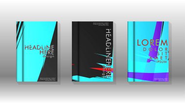 Kitap Kapağı renkli geometrik arka planlar.