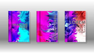 Renkli soyut sprey desenleri ile arka plan kapağı vektör tasarımı. Renk karışımı. Vektör Eps 10. Vektör çizimi