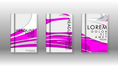 Arka kapak sıvı elemanları ile. Tasarım kavramı kitap. Fütüristik iş düzeni. Dijital poster şablonu. Tasarlamak vektör - eps10