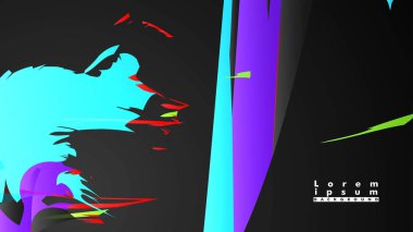 Renkli geometrik arka planlar. Basit form kompozisyonu. Eps10 vektör şablonu