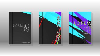 Kitap Kapağı renkli geometrik arka planlar.