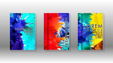 Renkli soyut sprey desenleri ile arka plan kapağı vektör tasarımı. Renk karışımı. Vektör Eps 10. Vektör çizimi