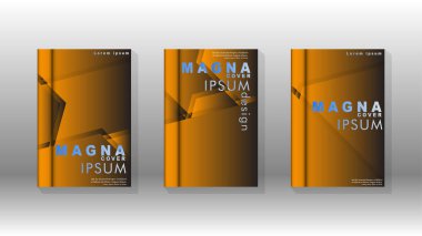 Soyut vektör düzeni arka planı. Broşürler, yıllık, dergi, vektör şablonları vb. için.