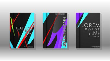 Kitap Kapağı renkli geometrik arka planlar.