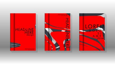 Arka kapak sıvı elemanları ile. Tasarım kavramı kitap. Fütüristik iş düzeni. Dijital poster şablonu. Tasarlamak vektör - eps10